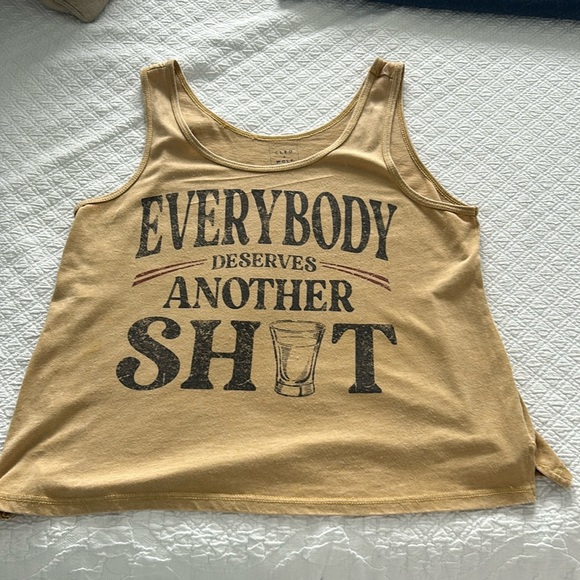 CLEO + WOLF Everybody Deserves Another Shot Tank top - Picture 1 of 4